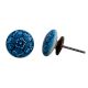 Sky Blue Flower Flat Knob